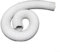 Aluminum Pipe Exhaust Hose, Suitable for Extractor Hoods and Tumble Dryers with 6m Length (White)