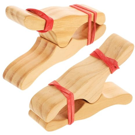 TOYANDONA 2pcs Wooden Clip for Fort Construction Large Binder Clips for Fort Building Toy Playhouse Accessory