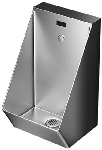 Urinarios de acero inoxidable 304, urinarios con sensor de pared, urinarios con descarga para hombres, urinarios con sensor para baños, hoteles y baños públicos, 51 x 29 x 30 cm,Grey