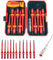 13 pièces Set Tournevis Isolé VDE, Coffret Tournevis Aimanté Electricien, Jeu de Tournevis Torx Interchangeables avec Testeur de Tension, Outils de Réparation Manuels Durables avec Étui de Rangement