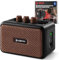Pyle 5W Portable Mini Electric Guitar Amplifier, Battery Powered Desktop Practice Amp, Bluetooth, Full Range Speakers, Tone Controls, Lightweight, Headphone Jack, Black
