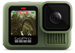 GoPro HERO13 Black en Verde Bosque - Cámara de acción Impermeable con Video 5.3K60, Fotos de 27MP y compatibilidad con Lentes de la Serie HB