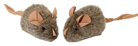 Qkbuza Mouse Toys for Indoor Cats | Realistic Squeaking Mouse Accessory for Pets | Teething Toys for Cats for Training Exercise Mental Stimulation Home Outdoor