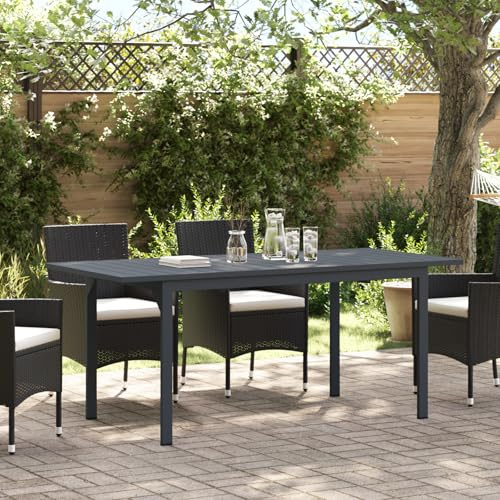 IBUQDDV Erweiterbarer Gartentisch Dunkelgrau Aluminium 4-Fach Ausziehbar von 140 cm auf 180 cm Wetterfester Esstisch für Balkon und Terrasse mit Modernem Design und Viel Sitzplatz