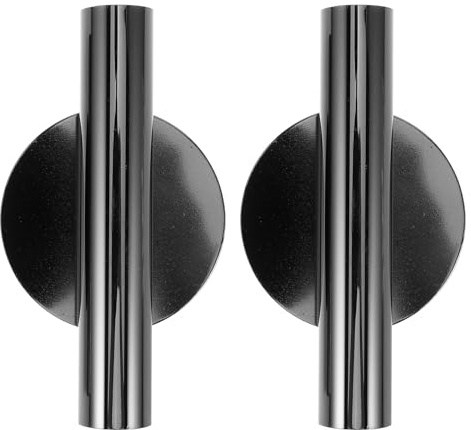 HOODANCOS Jarrones Cilíndricos de Metal Nordic Estilo, 2 Piezas con Respaldo Adhesivo para Decorar Sala o Jardín, Portafloreros de Pared Modernos y Funcionales