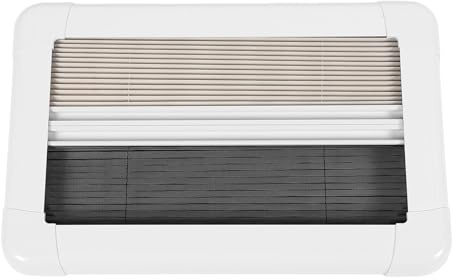 MasYosh Oscuranti per Finestre Interne, Design Pieghettato con Protezione e Schermo Nero, per, Roulotte, 20x12 Pollici