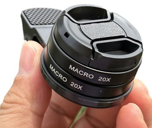 Pinafresa High-Definition 40X Mobile Macro Lens 37mm Close-Up Magnification Glass Professional Grade