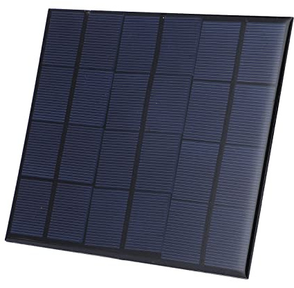 Fafeicy Mini Panneau Solaire 6 V, Chargeur de Téléphone Solaire en Silicium Monocristallin, Banque d'alimentation Compacte à Haut Rendement pour Une Utilisation en Extérieur, 165 X 135 Mm