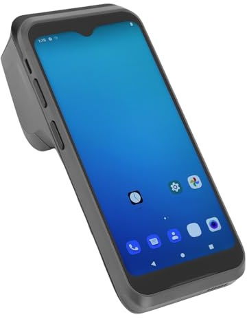 Fyearfly PD6200 Scanner de codes-barres portable, écran tactile HD de 6,2, PDA Android avec 4G LTE et Wi-Fi double bande, imprimante de reçus et d'étiquettes intégrée pour la vente au détail et la