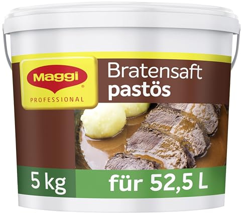 MAGGI Professional Bratensaft pastös, keine kennzeichnungspflichtige Allergen, Ergiebigkeit 52,5L, 1er Pack (1 x 5kg Eimer)