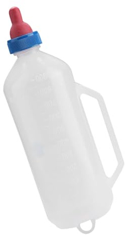 Generic Lammmilchflasche, 1,5 L, Griff Zum Stillen von Ziegen und Schafen, Abnehmbarer Nippel aus Premium-Kunststoff für Lämmer, Sauber und Hygienisch, Geeignet für Mutterschafe