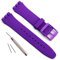 Cinturino di ricambio in gomma siliconica impermeabile per orologio Swatch, 17 mm, 19 mm, 20 mm, Viola, 17mm, Cinturino