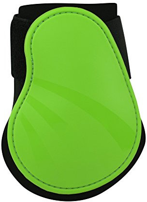 NORTON „Pro“ Streichkappen für Jungpferde, Pony, grün, Kontraste schwarz