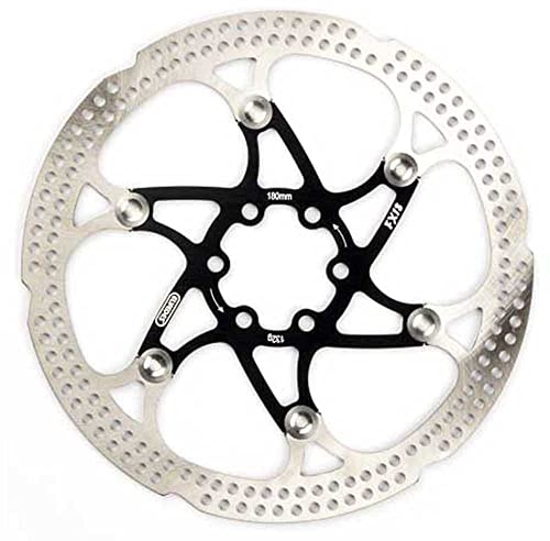 Elvedes Bremsscheibe, schwimmend, FX18, Mountainbike/E-Bike, Ø 180 mm, schwarz, Bremse, Unisex, Erwachsene, Silber