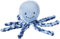 Nattou Kuscheltier Oktopus, Für Neugeborene und Frühchen, 23 cm, Blau