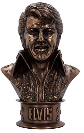 Nemesis Now Elvisly Yours Elvis-Büste, Harz, Bronze, 33 cm