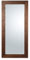 MO.WA Wandspiegel Gross, Großer Holzspiegel Ganzkörperspiegel 82x182 Wenge Braun Holzrahmen Garderobespiegel Flurspiegel Modern Bodenspiegel