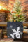 KAMACA Tischläufer 40x140 cm mit filigraner Stickerei Küche Esstisch Tisch Dekoration Eyecatcher in Herbst Winter Weihnachten (Lustige Elche dunkelgrau)