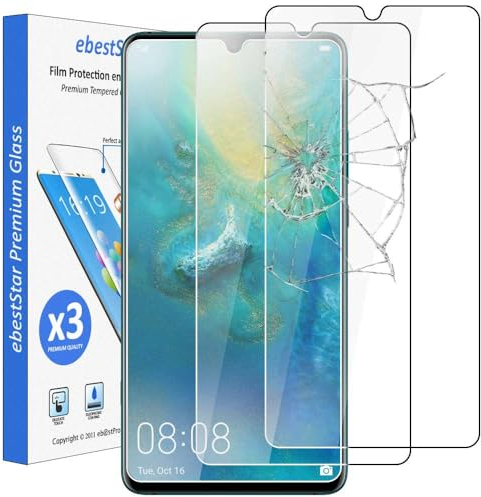 ebestStar - [Lote x3 Cristal Templado Compatible con Huawei Mate 20 X 20X 5G Protector de Pantalla, Película Vidrio Protectora Ultrafina, Dureza 9H, Sin-Burbujas [20X: 174.6 x 85.4 x 8.4mm, 7.2'']