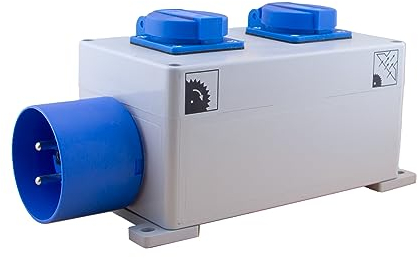KlingerBorn Einschaltautomatik 1Ph-230V, mit Kragenstecker, einstellbaren Verzugszeiten, Befestigungslaschen, verhindert gleichzeitigen Anlauf von zwei Antrieben, automatischer Anlauf der Absaugung