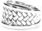 Windalf Wikinger Ring Loki 14 mm Flechtmuster 925 Sterlingsilber (Silber, 58 (18.5))