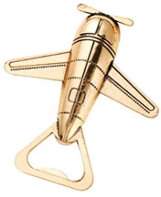 ARFUKA Décapsuleur en acier inoxydable en forme d'avion - Décapsuleur portable - Pour la maison, la cuisine, le bar, la fête de mariage, Noël, un anniversaire