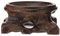 DOITOOL 1pièce Base Bois pour Sculpture De Cristaux Support pour Boule Verre Socle Décoratif Bois Présentoir Pratique Et Solide pour Objets De Décoration