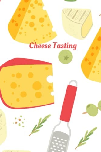 Red and Yellow Pattern of Graters and Swiss Cheese Notebook to Capture Tastings Experience: Cheese Tasting (6 x 9 inches, 150 pages)