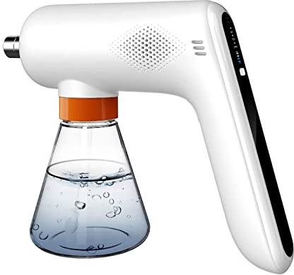 WIIVII Sprühflasche Elektrischer Disinficions 400ml Handheld electric Sprayer Drucksprüher für Garten Pflanzen auto Zimmer Hause Sprayer Disinficions-Weiß