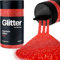 Hemway Premium Glitter Shaker - Red | Microfine Metallic Flake Sequins for Resin & Epoxy Crafts | Craft Supplies for Tumblers, Festival, Hair, Face, Body, Eye & Nail Art | 125 g
