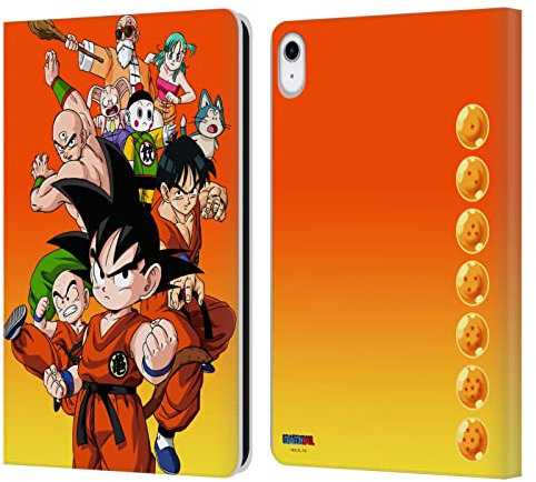 Head Case Designs Licenza Ufficiale Dragon Ball Gruppo Personaggi Custodia Portafoglio in Pelle Compatibile con Apple iPad 10.9 2022/2025