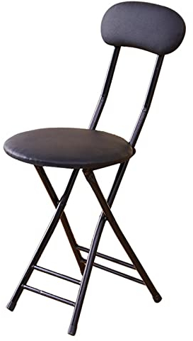 FANOYA Tragbarer Klapphocker, Gepolsterte Klappstühle, Barhocker Klappbar mit Lehne, Klapphocker Hoch, mit Rückenlehne, Fußstütze, Platzsparend