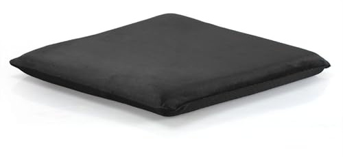 Augld Square Memory Foam Chair Cushion 18x18 in Black
