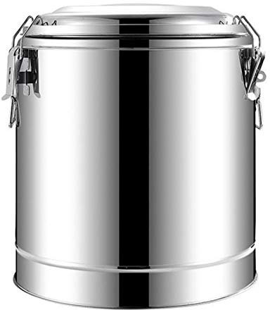 ANSNOW Urne per Catein Acciaio Inossidabile, Caldaia per Acqua Calda e Ideali per la Produzione Di Birra Fatta in Casa, per Uso Commerciale o in Ufficio/Argento/10 Litri