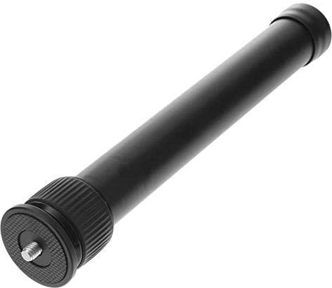 CAXUSD Gimbal Verlängerungsstange aus Aluminiumlegierung Stabile Stativverlängerung mit 1/4-zoll Gewinde und 3/8-zoll Gewinde Unten | Schwarz, 1/4-zoll Schrauben , 3/8-zoll Gewindelöcher Unten, Passend für Selfie Stab und Monopod