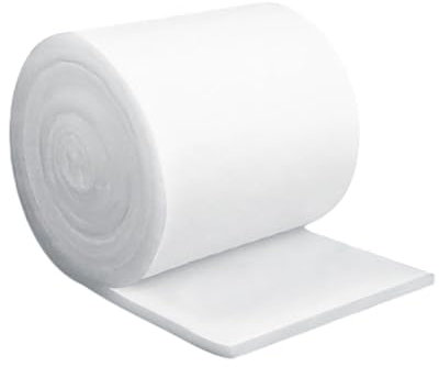 Air Conditioner Filter,White Environmental Filter Cotton Roll for Air Purifiers, Filters, Washing Machines, Air Conditioners - Effectively Adsorbing (Size:0.39 inches (10 mm),Color:3.28x65.6ft(1x20m))