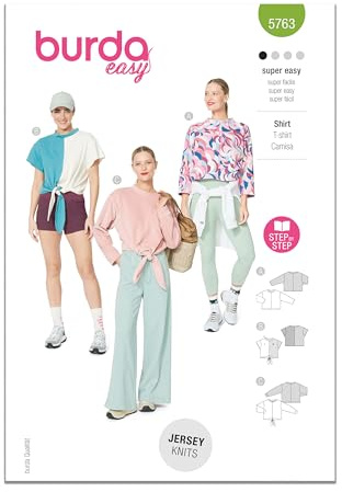 Burda Style Sewing Pattern B5763 Misses' T-Shirts