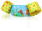 MoKo Kinder Schwimmflügel, Cartoon Schwimmende Badeanzug Schwimmtraining Jacke Schwimmflügel mit Sicherheitsschnalle für Jungen Mädchen, 20 bis 50 lb, Blau-Gelb-Dinosaurier