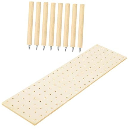 perfk Organizador de cajones de Tablero Perforado de Madera,Organizador de Platos de cajones de Cocina,Soporte de Platos con Clavija de cajón para