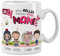 Joli Mug | Mug Personnalisé Mamie – Prénom des Enfants, Cadeau Unique Fête des Mamies, Anniversaire, Noël. Choisissez vos illustrations. Impression recto-verso (MAMIE 4 ENFANTS)