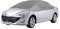 CARTREND Auto Halbgarage Reflex L, schnelle Montage durch elastische Bänder, Winter- und sommerfest, Wasserabweisende Oberfläche, UV-beständiges Polyester, waschbare Abdeckplane, Größe L
