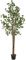 ML-Design Eucalipto Artificial 210cm Decorativo, Planta Grande Falsa Tronco de Madera Natural Hojas y Maceta de Plástico, Interior y Exterior, Árbol Ornamental Realista para Salón Oficina o Recepción