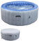 Mendler Whirlpool HWC-N97, Ersatz-Pool 4 Personen, In-/Outdoor aufblasbar PVC laminiert, rund Ø180cm - grau-blau