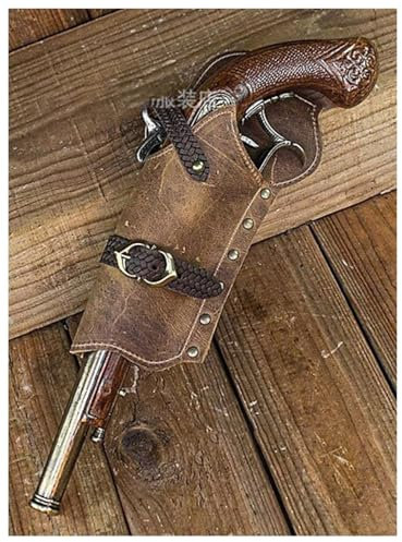 HUTRADE Pirat Flintlock Gun Holster, Steampunk Mittelalter Holster Vintage Holster Revolver Holster Halter Cowboy Cosplay Kostüm Zubehör