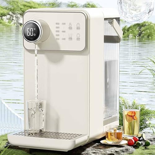 Desktop Water Purifier, Instant Water Boiler with Split Tank, 5 Adjustable Temperature, 3 Quantitative Water Intake, Automatic Anti-dry Burn Protection, Energy-Efficient