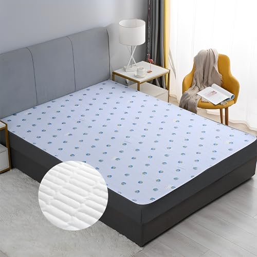 Hearda Traversine Lavabili, 2 Pezzi Riutilizzabili Coprimaterasso Impermeabile Assorbente Protezioni Materasso Foglio, per Incontinenza Adulti Anziani Neonato Bambini Cani (Mirtillo,70x90cm)