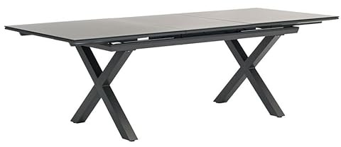 OUTLIV. Ausziehtisch, ausziehbar, 240x100 cm, Glaskeramik, Aluminium | Glaskeramik, Aluminium, ausziehbar und flexibel, 240x100 cm, Anthrazit, für Garten und Terrasse