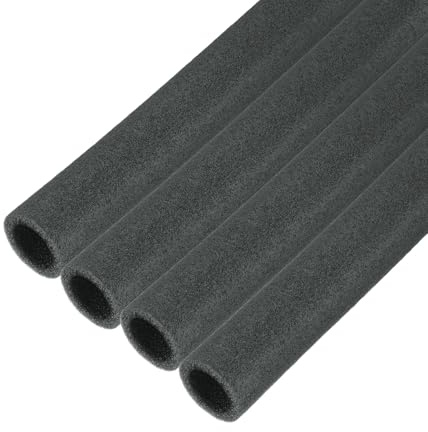 QUARKZMAN 4 Stück Rohrisolierschaum Schlauch Rohrisolierung 20mm(13/16 Zoll) ID 30mm AD 2ft Frostschutz Für Kupferrohr Schwarz