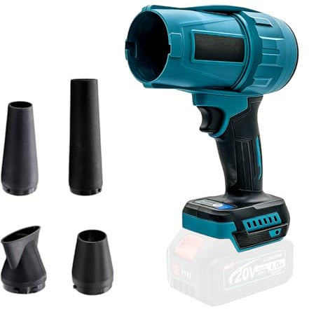 Turbo Jet, soffiatore a secco, 90000 giri/min per auto, ventilatore portatile senza fili con 4 ugelli, ventilatore portatile portatile portatile a mano per neve e fogliame (senza batteria)