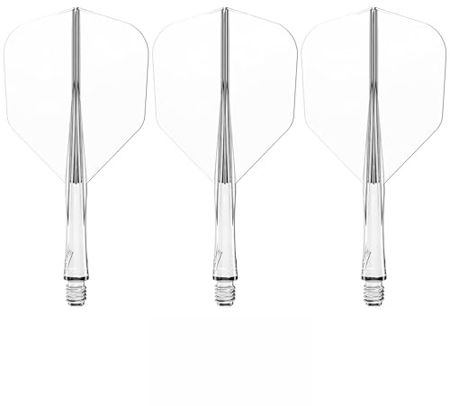 Caliburn SUP Flights & Moulded Shaft Combo | Standard No.6 Dart Flights | Integrated Flight & Shaft System | Mehrere Größen & Farben